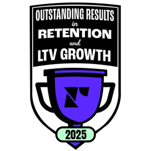 recharge-award-absolute-web-2025 Outstanding results in Retention and LIV Growth 2025 for Absolute Web by Recharge