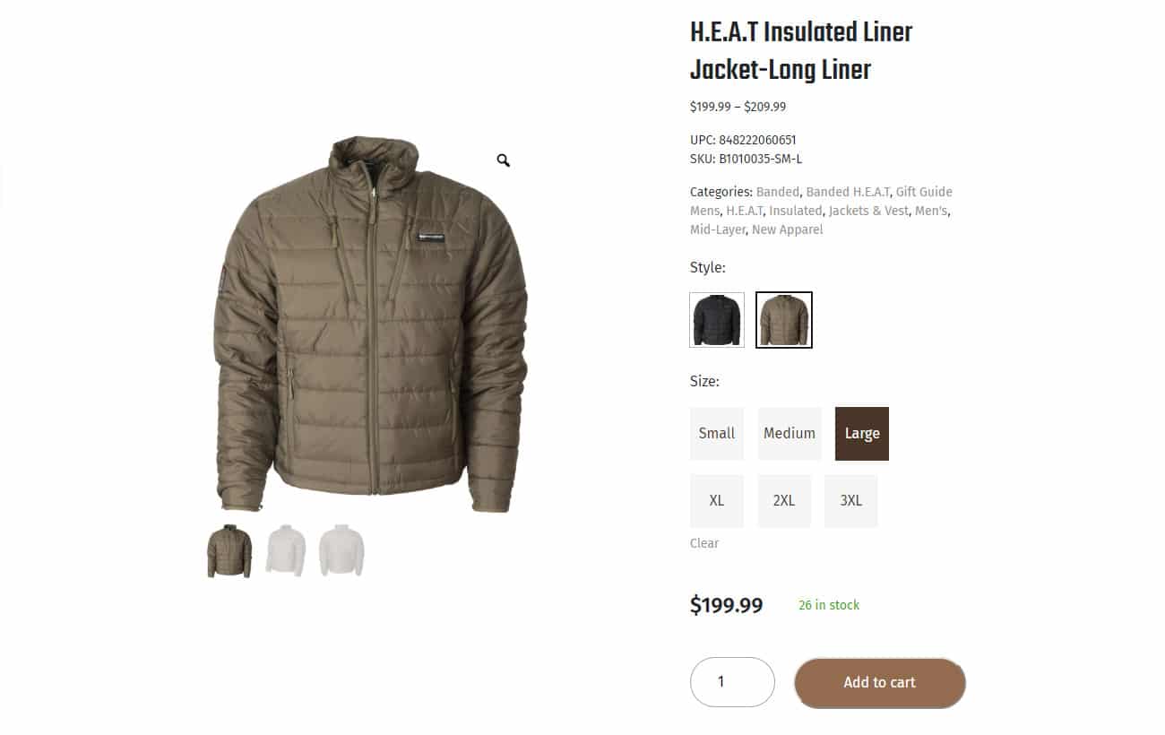 Banded hot sale heated jacket